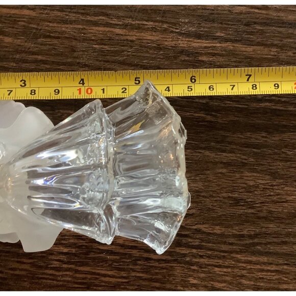 Angel Figurine With Frosted Wings  6” Acrylic Christmas Accent Decor - Picture 5 of 6